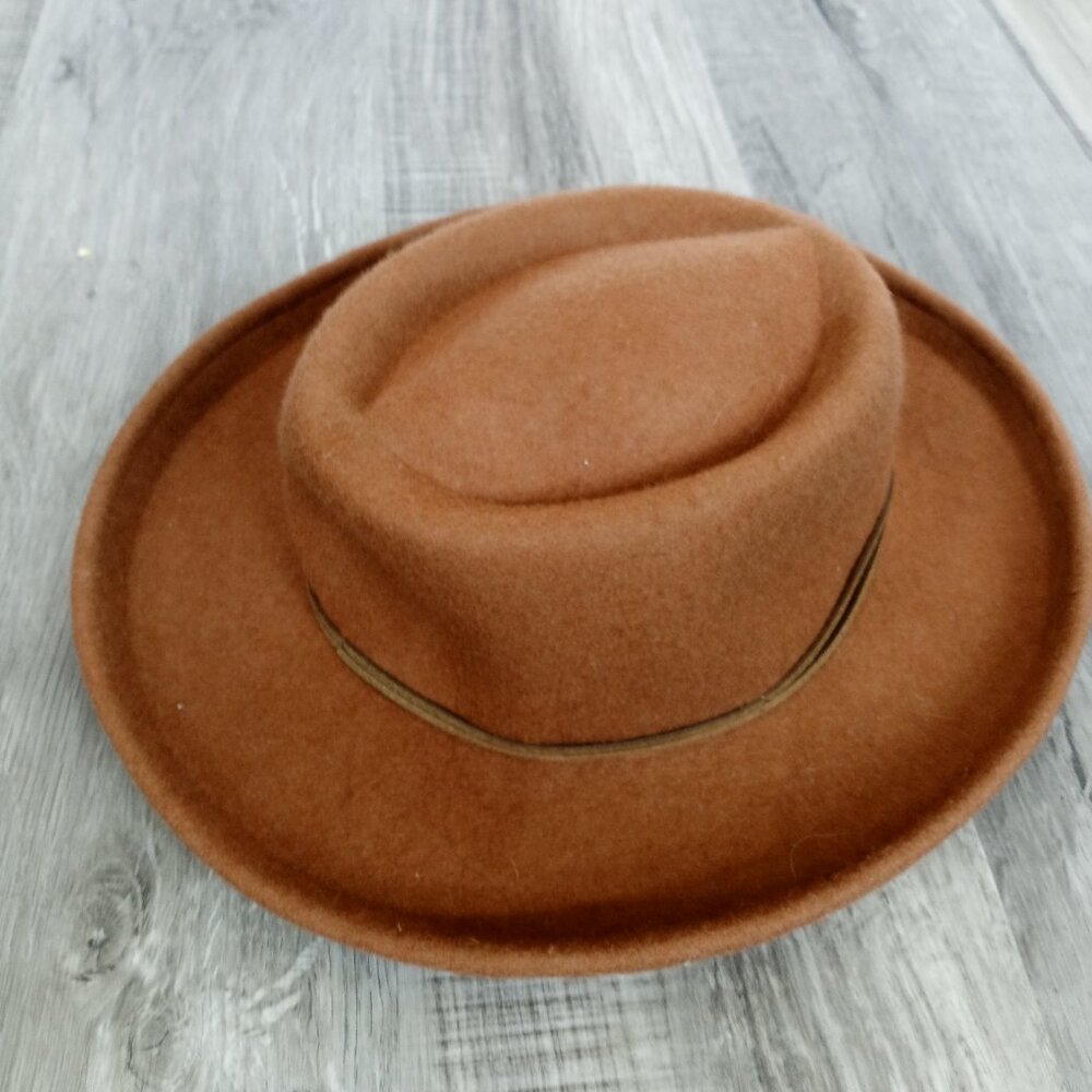 Wool Hat One Size Rustic Brown